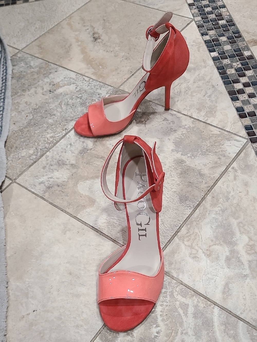 Paco Gil Coral Ankle-Strap Stiletto Sandals. 4"heel